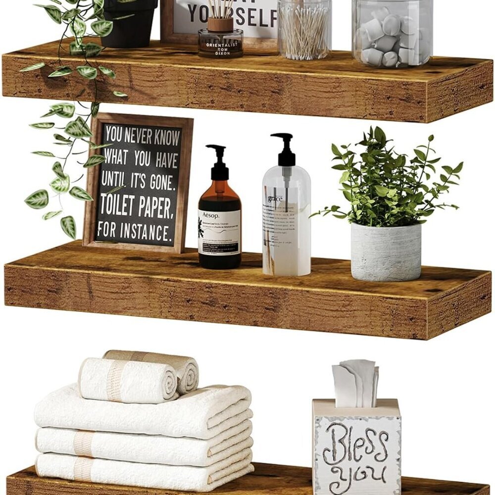 Floating Shelves for Wall Bathroom Shelf Bedroom Kitchen Living Room Hanging Boo